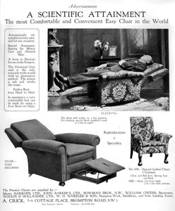 An Advertisement for Premier Easy Chairs by Unbekannt