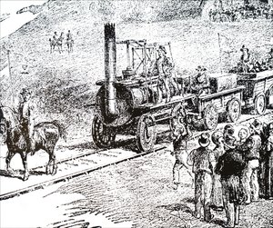An Engine Locomotive I Built by George Stephenson by Unbekannt