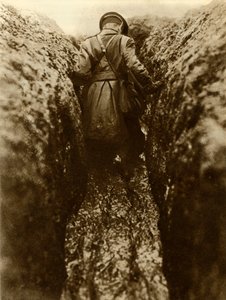 An Officer in the Trenches, France, First World War, 1916