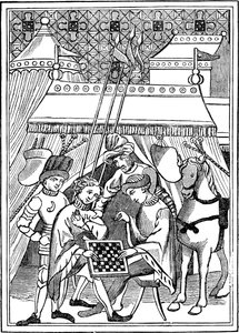 Ancient Chess Play by Unbekannt