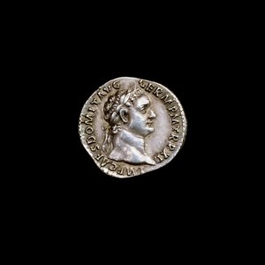 Ancient Roman Coin depicting bust of Domitian, 81-96 AD by Unbekannt