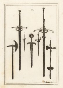 Ancient Two-handed Sword, Dagger, Sword and Dagger from the Knights of St by Unbekannt