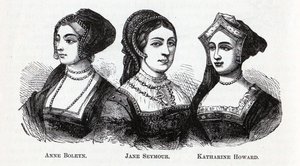 Anne Boleyn. Jane Seymour. Katharine Howard by Unbekannt