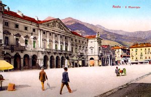 Aosta - The Town Hall, 20th Century