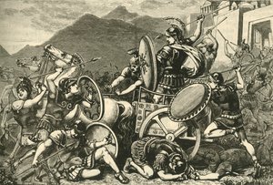 Aristomenes Fighting His Way Out of Eira by Unbekannt