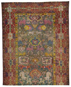 Armenian Kouba Carpet portion