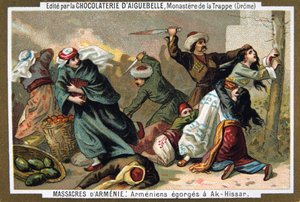 Armenians have their throats cut at Ak-Hissar