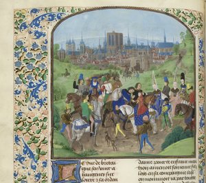 Arrival of Duke Louis II of Anjou in Paris