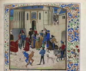 Arrival of Isabeau de Bavaria in Paris, ca 1470-1475 by Unbekannt