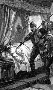 Assassination of Albrecht von Wallenstein, Austrian soldier, 1634 19th century by Unbekannt
