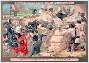 Assault on a Hova Fort, Madagascar, 1883-1896 by Unbekannt