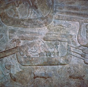 Assyrian relief of the transport of wood by Unbekannt
