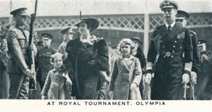 At Royal Tournament, Olympia, 1936-1937