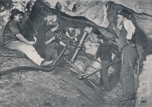 At Work in a Victorian Gold-Mine, 1923 by Unbekannt
