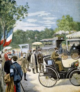 Automobile Reliability Trial Between Paris and Rouen, Sponsored by Le Petit Journal