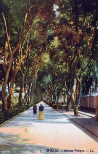 Avenue Poirpre, Ismailia, Egypt by Unbekannt