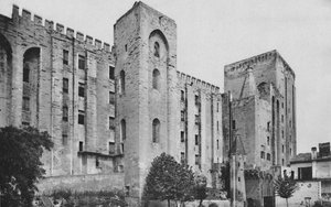 Avignon - Popes Palace St. Jean and Trouillas Towers West Front, c1925