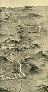 Balloon Map Illustrating the Battle of Pieters and Relief of Ladysmith