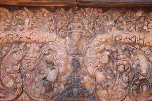 Banteay Srei Temple at Angkor: Intricately Carved by Unbekannt