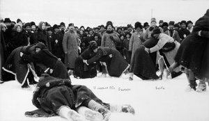 Bashkirs Kuresh Wrestling, Russia, 1913