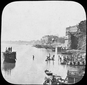 Bathing Ghat at Benares, India, Late 19th or Early 20th Century