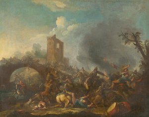 Battle Scene by Unbekannt