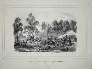 Battle between Russian Troops and French Cavalry near Ostrovno, 25-26 July 1812 by Unbekannt