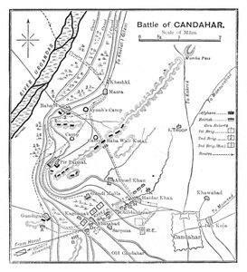 Battle of Candahar: Plan by Unbekannt