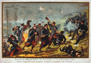 Battle of Champigny, Franco-Prussian War, 30th November-2nd December 1870 by Unbekannt