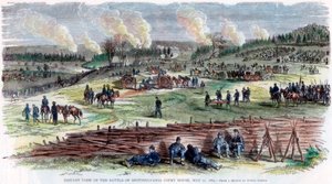 Battle of Spotsylvania Court House, Virginia, American Civil War, 12 May 1864 by Unbekannt