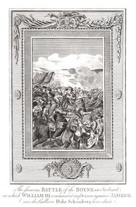 Battle of the Boyne, 1690 by Unbekannt