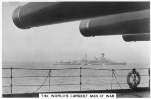 Battlecruiser HMS Hood, Seen from HMS Nelson