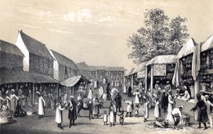 Bazaar at Cabul, in the Fruit Season