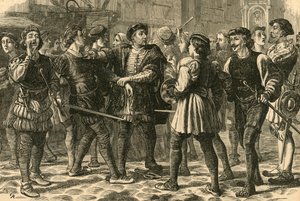 Beginning of the Riot in Cheapside, 1897 by Unbekannt