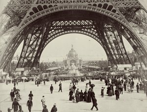 Beneath the Eiffel Tower, Paris, 1889 by Unbekannt