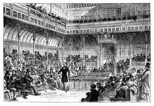 Benjamin Disraeli Introducing His Reform Bill in the House of Commons, c1867 by Unbekannt