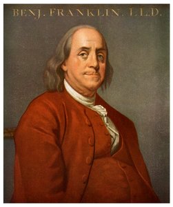 Benjamin Franklin, American Scientist and Politician by Unbekannt