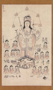 Benzaiten and Fifteen Attendants by Unbekannt