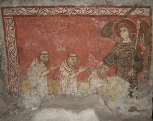 Bernard the Pilgrim and His Followers, Blessed by Saint Michael the Archangel, ca. 950