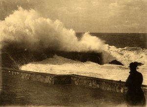Biarritz - Effect of Wave at the Dike of the Rock of the Virgin by Unbekannt