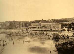 Biarritz - The Municipal Casino and the Grand Beach, c1930 by Unbekannt