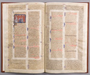 Bifolium with the Decretals of Gratian, French, ca. 1290 by Unbekannt