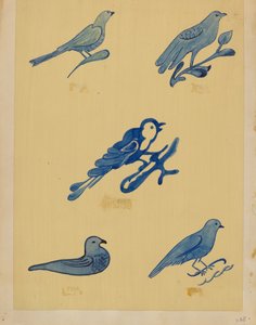 Bird Decorations on Stoneware, 1935-1942