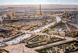 Birds-eye view of the Paris Exposition of 1900