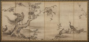 Birds, Flowers, and Trees: On the Back, Bamboo Trees