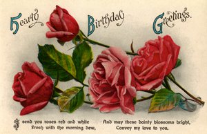Birthday card by Unbekannt