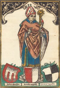 Bishop of Augsburg with Three Coats of Arms by Unbekannt
