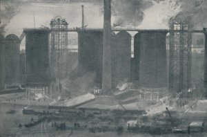 Blast-Furnaces at Bell Bros. Iron Works, Middlesborough by Unbekannt