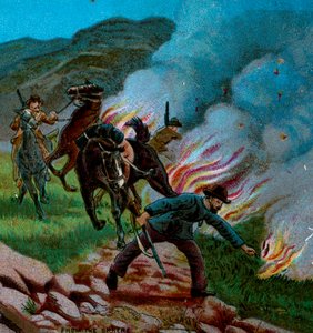 Boers Firing the Veldt, 1900 by Unbekannt