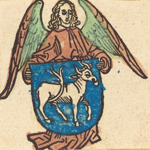 Bookplate of Hilprand Brandenburg of Bibrach by Unbekannt